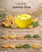 Summer Glow – Natürliche Duftkerze mit zwei Duftseiten