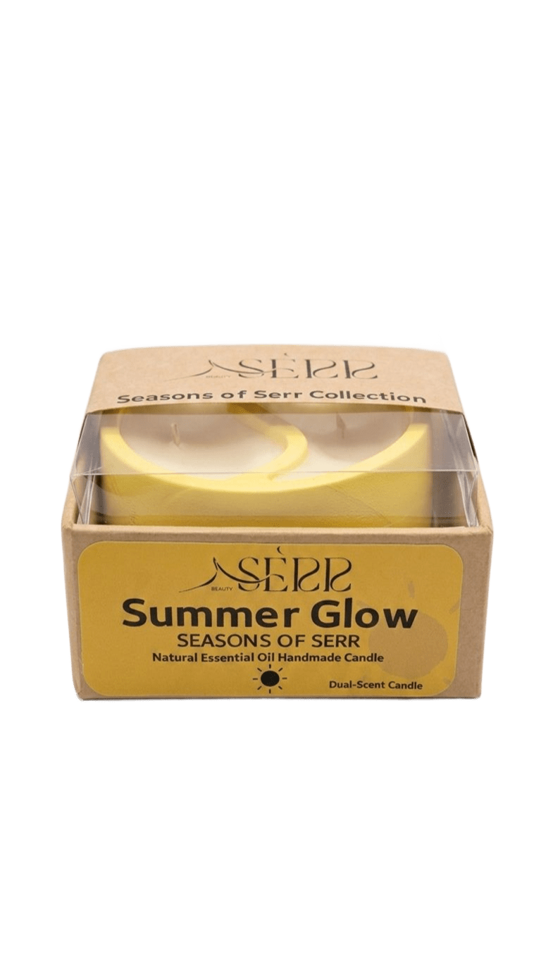 Summer Glow – Duftkerze aus Sojawachs mit zwei Duftseiten