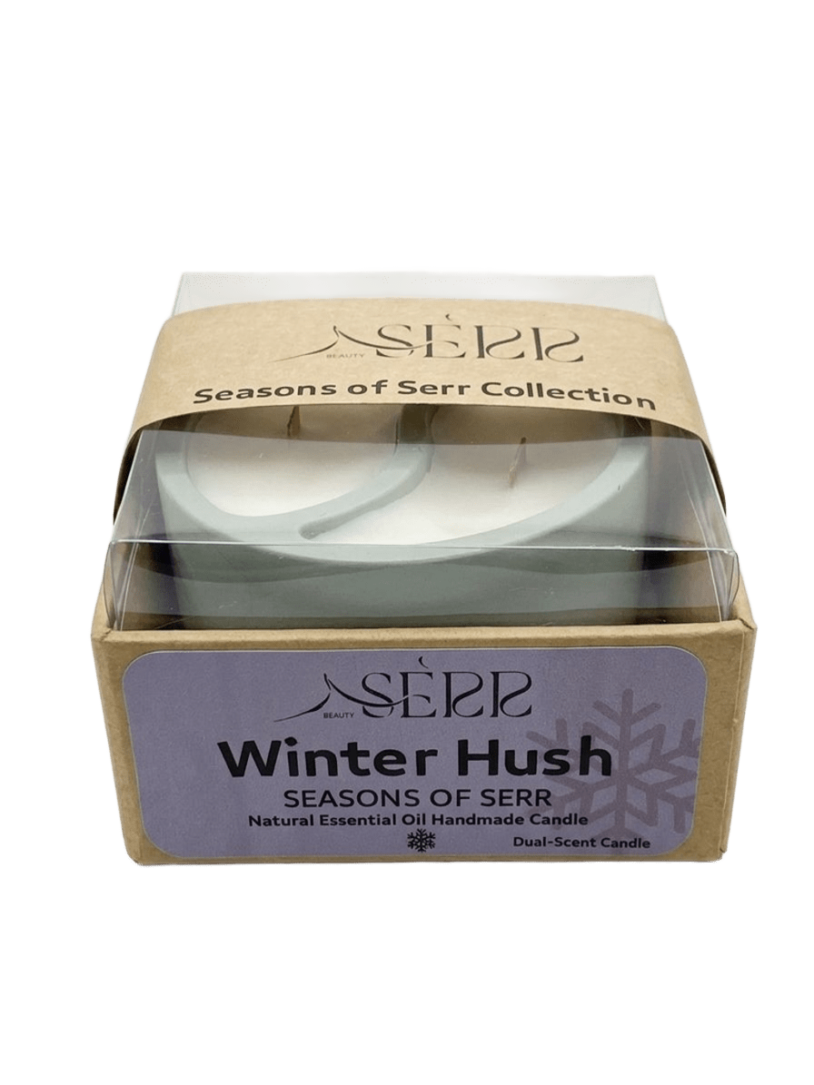Winter Hush – Duftkerze aus Sojawachs mit zwei Duftseiten