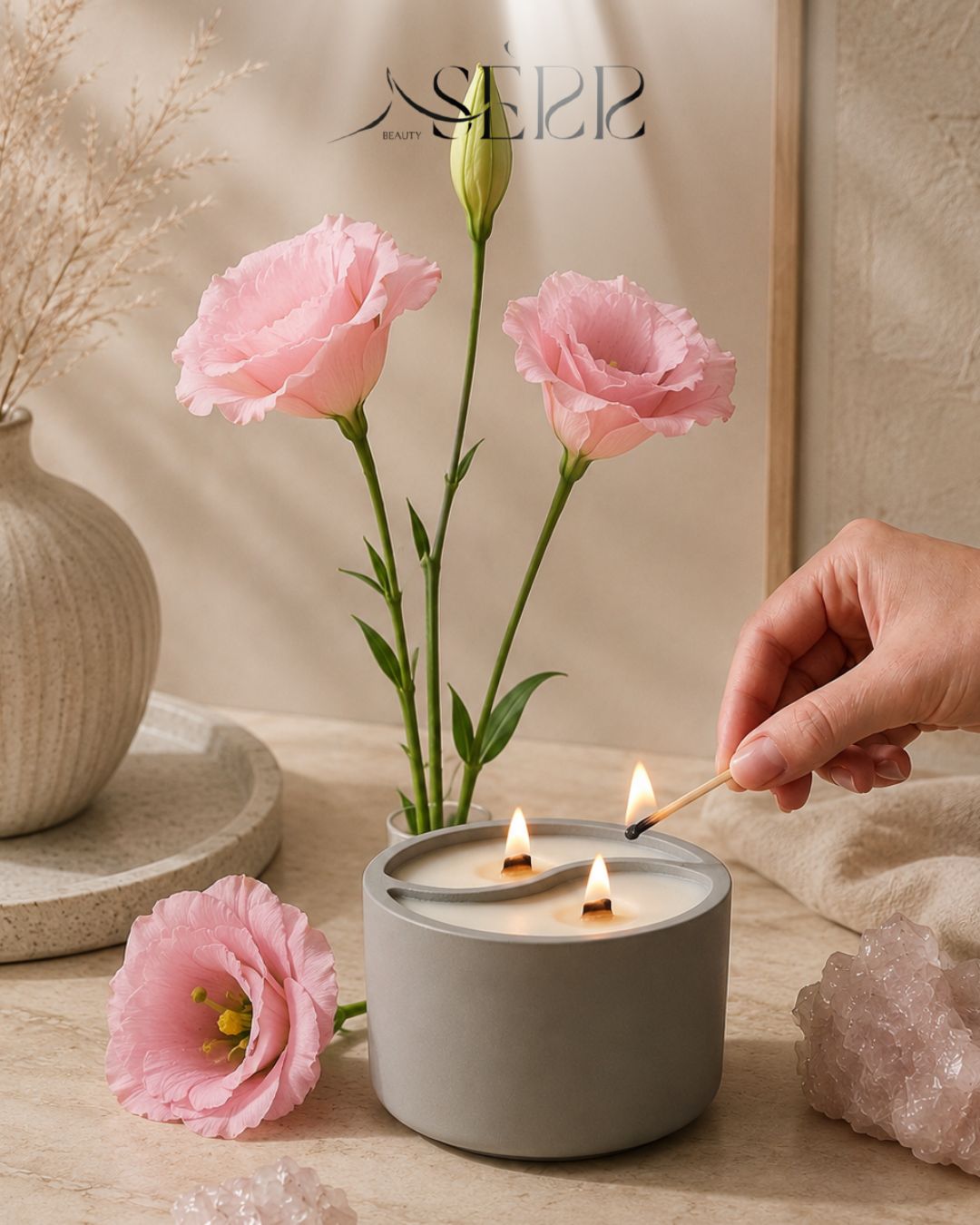 Winter Hush – Duftkerze aus Sojawachs mit zwei Duftseiten