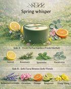 Spring Whisper – Duftkerze aus Sojawachs mit zwei Duftseiten