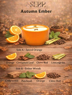 Autumn Ember – Duftkerze aus Sojawachs mit zwei Duftseiten